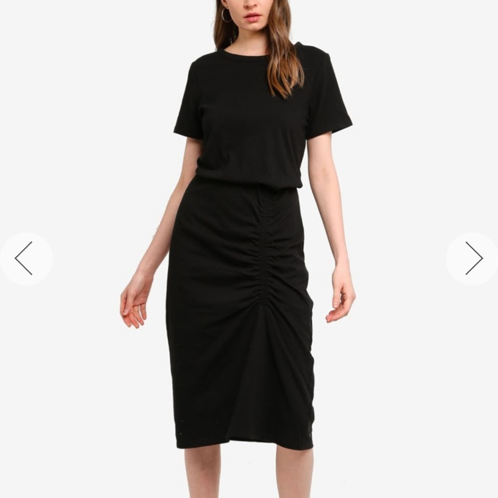Gap Ruched Midi Dress